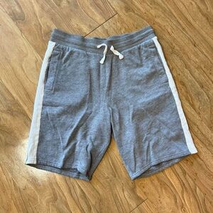 Gray Men's Shorts with White Trim